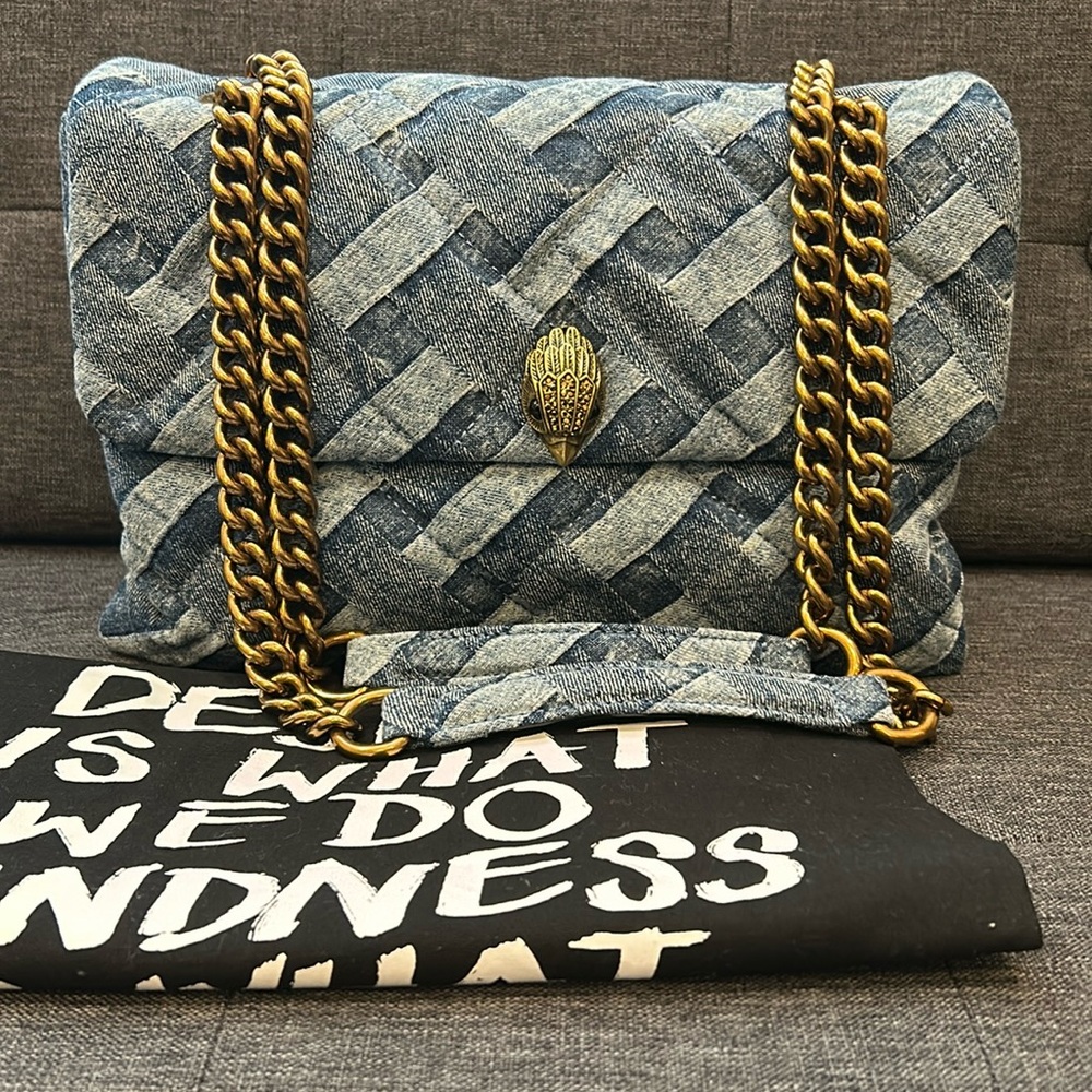 🚫SOLD🚫SOLD🚫 NWT Kurt Geiger Denim Kensington 2-Way Bag